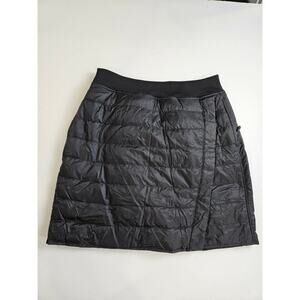 Padded Quilted Mini Skirt - Black